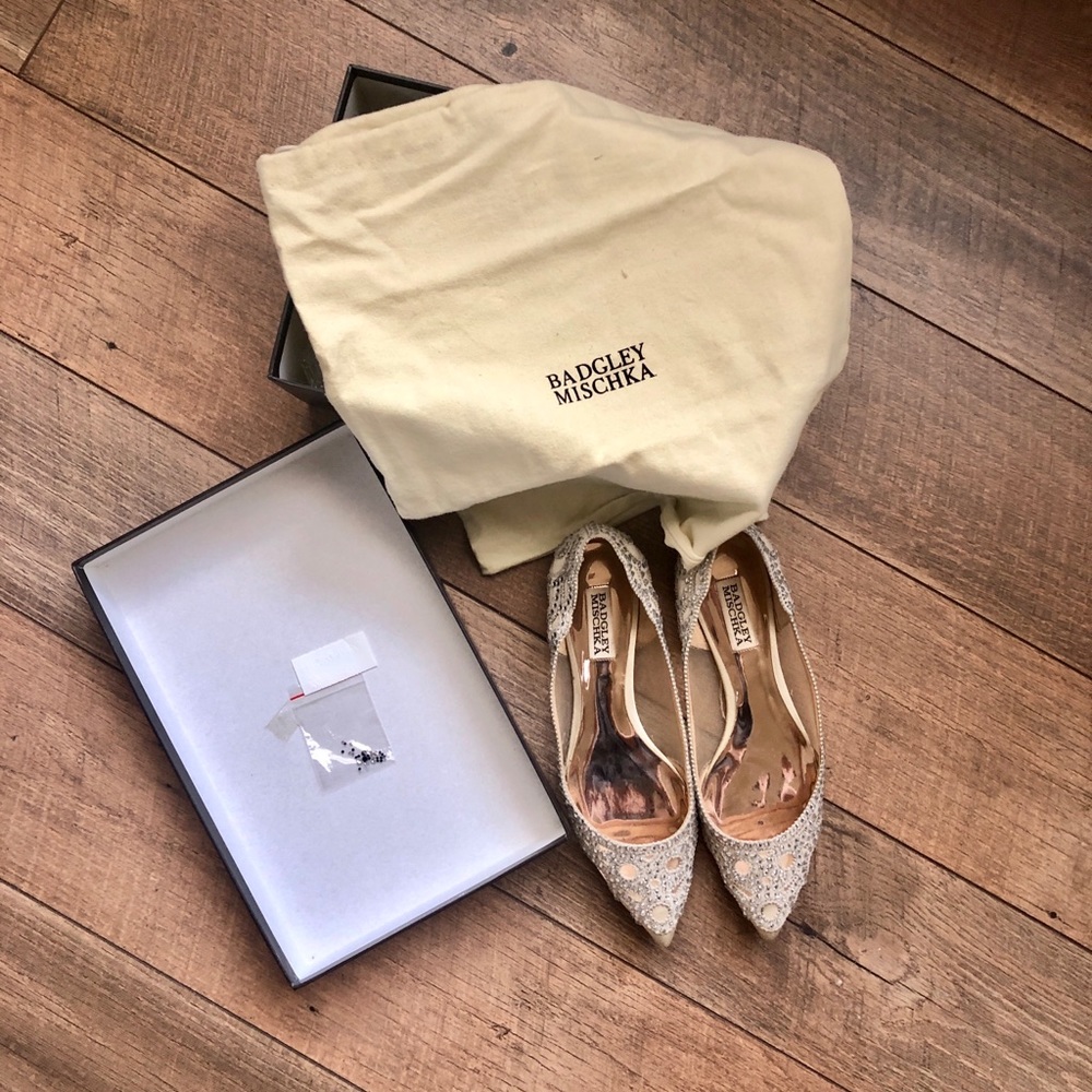 Badgley Mischka wedding / special occasion flats